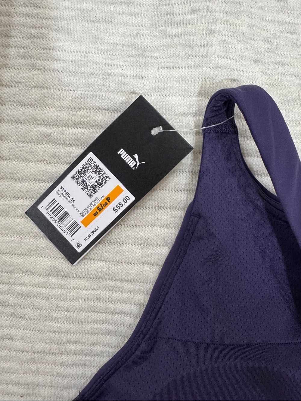 Puma Hyrox High-Neck Sports Bra in Deep Purple - Picture 3 of 5